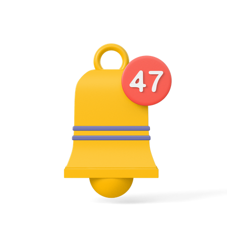 Campana de notificación  3D Icon