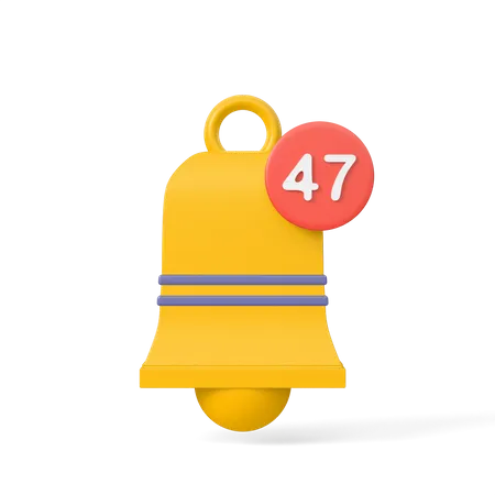 Campana de notificación  3D Icon