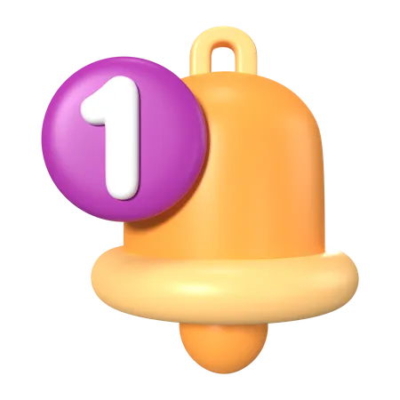 Campana de notificación  3D Icon