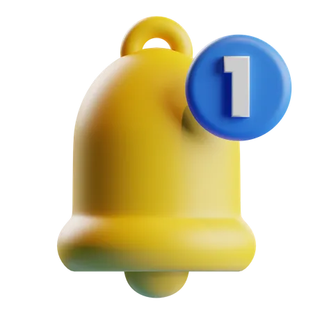 Campana de notificación  3D Icon