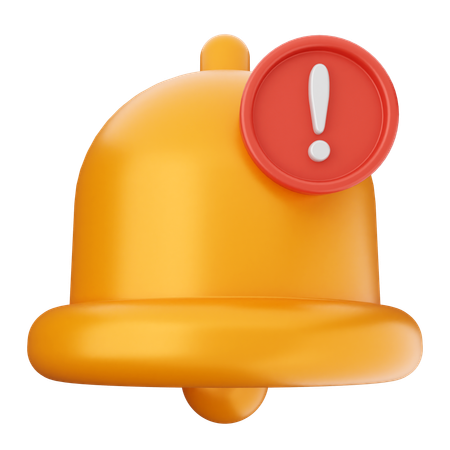 Campana de notificación de alerta  3D Icon