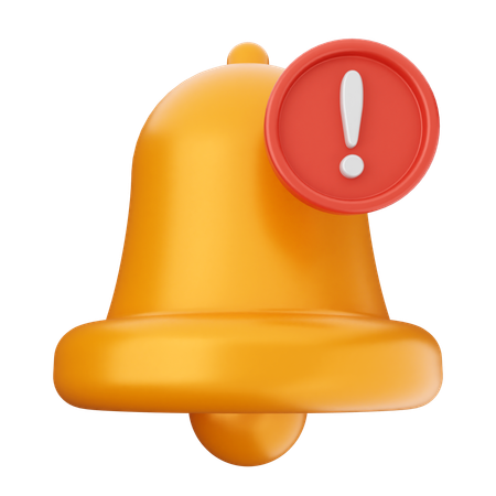 Campana de notificación de alerta  3D Icon