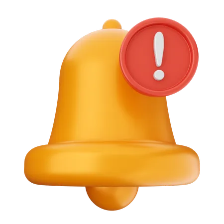 Campana de notificación de alerta  3D Icon