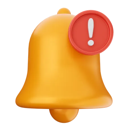 Campana de notificación de alerta  3D Icon