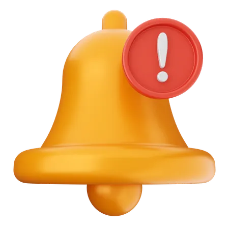 Campana de notificación de alerta  3D Icon