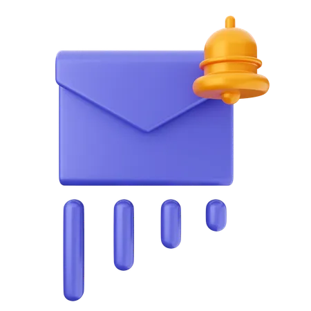 Campana de notificación de correo  3D Icon