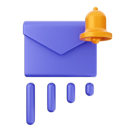 Campana de notificación de correo  3D Icon