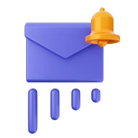 Campana de notificación de correo  3D Icon