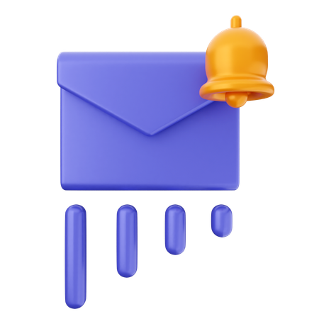 Campana de notificación de correo  3D Icon