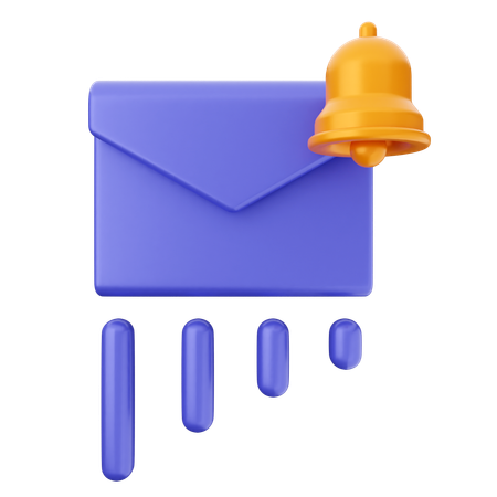 Campana de notificación de correo  3D Icon