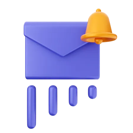 Campana de notificación de correo  3D Icon