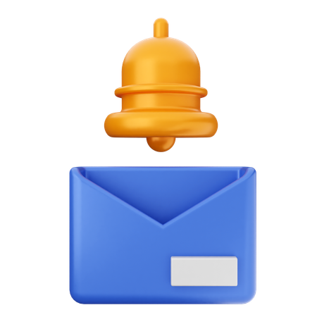 Campana de notificación de correo  3D Icon