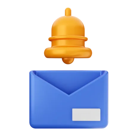 Campana de notificación de correo  3D Icon