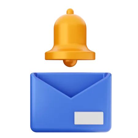 Campana de notificación de correo  3D Icon