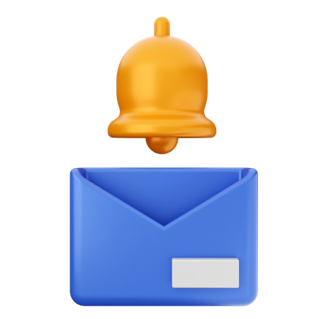 Campana de notificación de correo  3D Icon