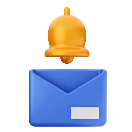 Campana de notificación de correo  3D Icon