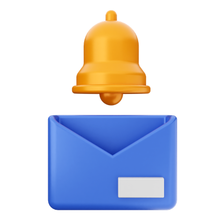 Campana de notificación de correo  3D Icon