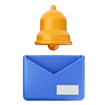 Campana de notificación de correo  3D Icon