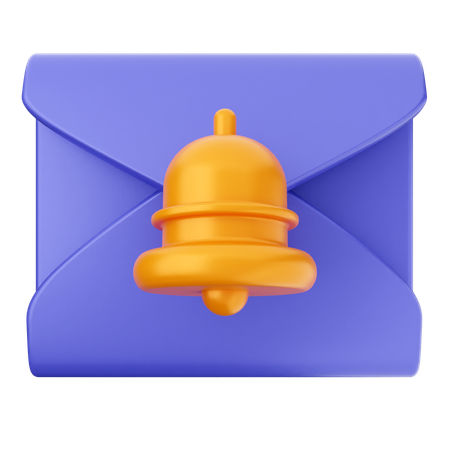 Campana de notificación de correo  3D Icon