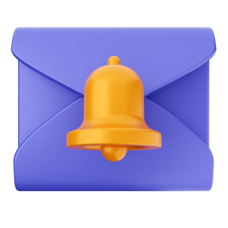 Campana de notificación de correo  3D Icon