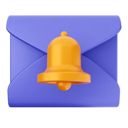 Campana de notificación de correo  3D Icon