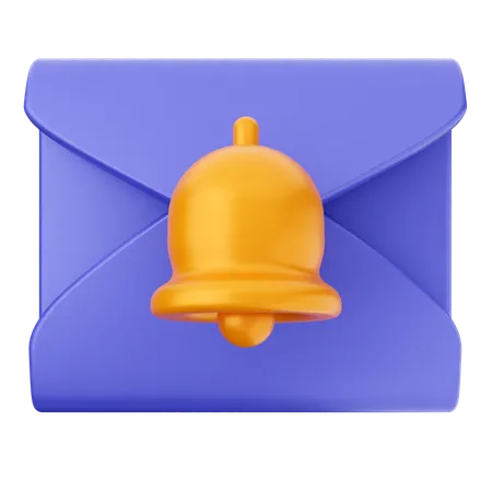 Campana de notificación de correo  3D Icon