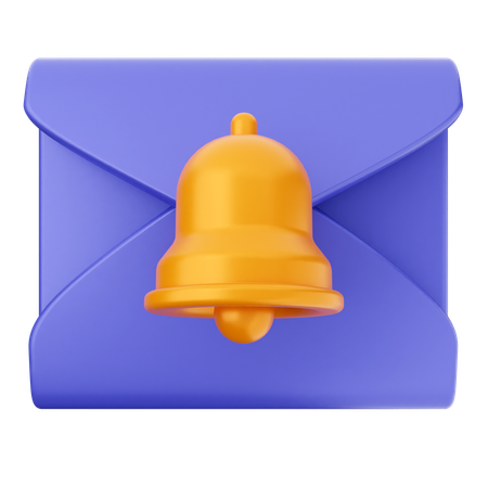 Campana de notificación de correo  3D Icon