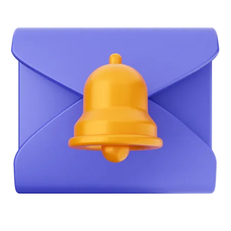 Campana de notificación de correo  3D Icon