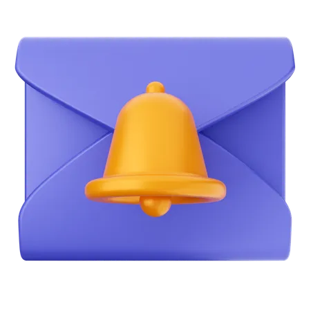 Campana de notificación de correo  3D Icon