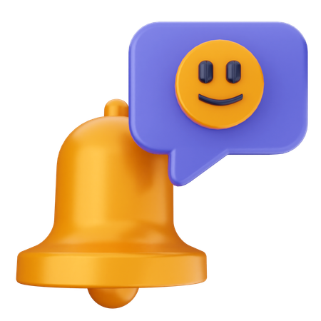 Campana de notificación emoji  3D Icon