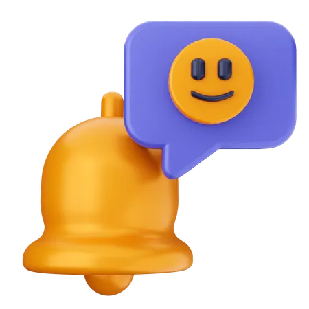 Campana de notificación emoji  3D Icon