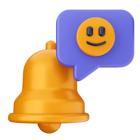 Campana de notificación emoji  3D Icon