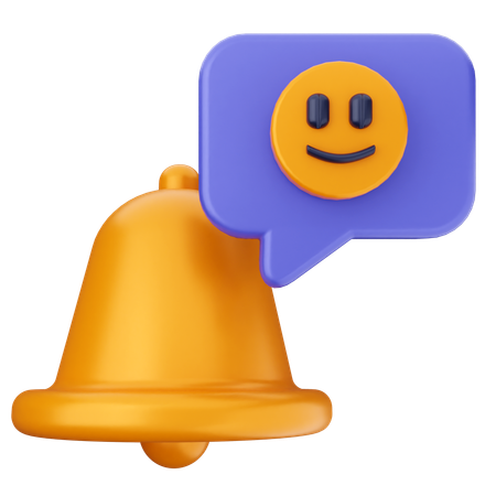 Campana de notificación emoji  3D Icon