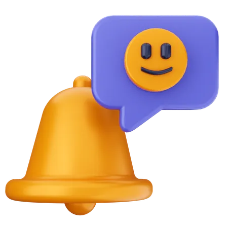 Campana de notificación emoji  3D Icon