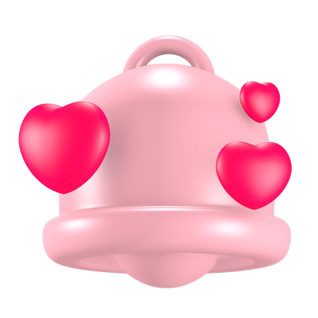 Campana de san valentin  3D Icon