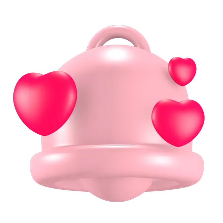 Campana de san valentin  3D Icon