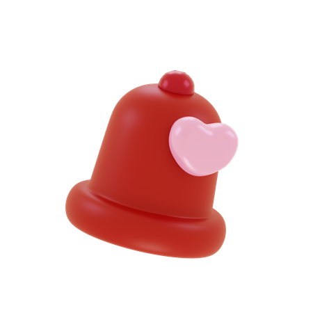 Campana de san valentin  3D Icon