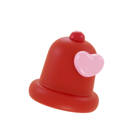 Campana de san valentin  3D Icon