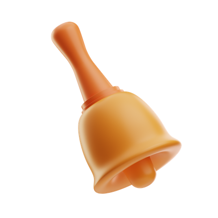 Campana dorada de navidad  3D Icon