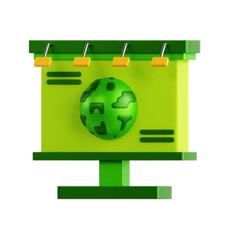 Campanha do dia da terra  3D Icon