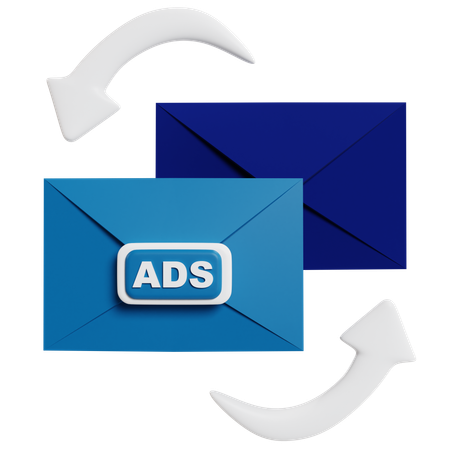 Campanha eficaz de publicidade por e-mail  3D Icon
