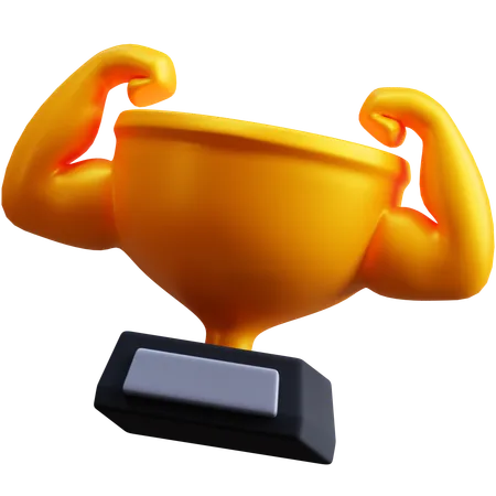 Campeão Muscular  3D Icon