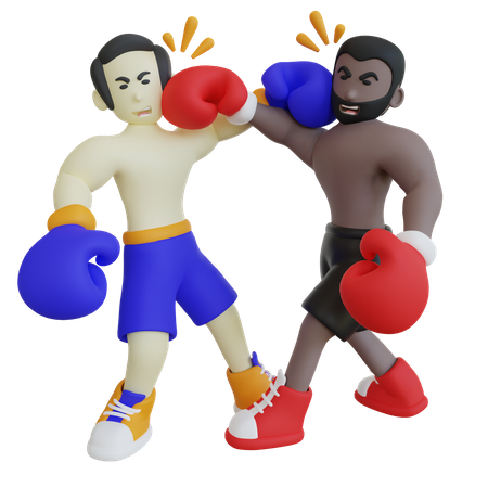 Campeonato de boxeo  3D Illustration