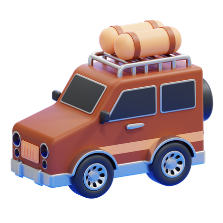 Camper Car  3D Icon