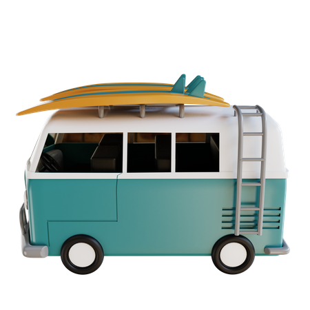 Camper Car  3D Icon
