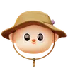 Camper Smiling Man Head Emoji