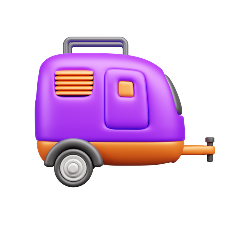 Van de campista  3D Icon