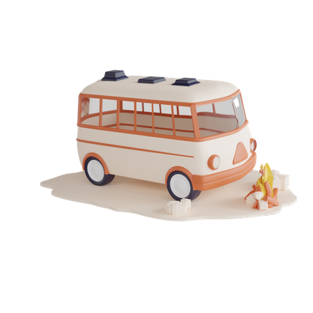 Camper Van  3D Icon