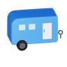 3d camper van illustration