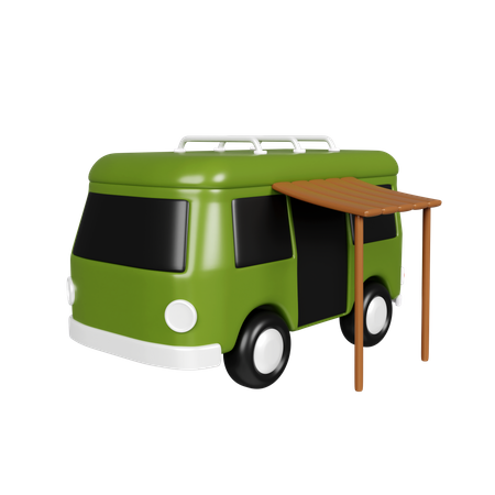 Camper Van  3D Icon